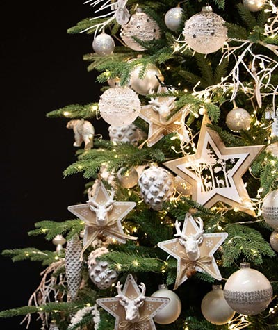 kerstboom met versiering